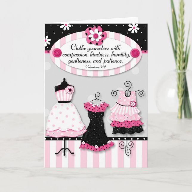 Clothe Yourselves..." Scripture Encouragement Card (Front)