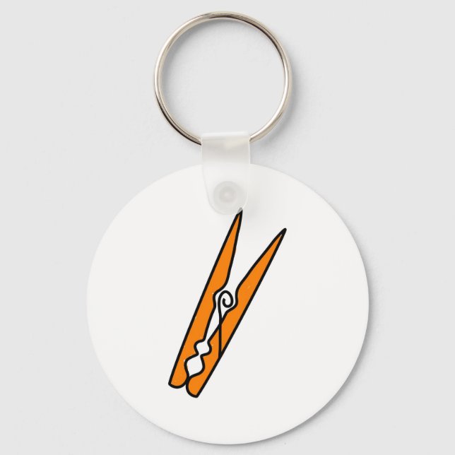 Clothes Peg Key Ring (Front)