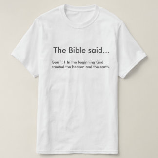 Clothes with versicles of the bible T-Shirt