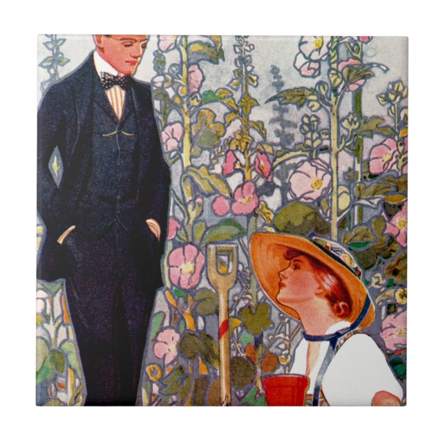 Clothesbook Forty: Spring and Summer 1917 Ceramic Tile (Front)