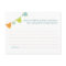 Clothesline Baby Shower Advice Card Blue | Green