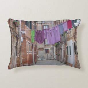 Clothesline In Venice Italy Decorative Cushion
