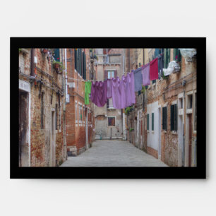 Clothesline In Venice Italy Envelopes