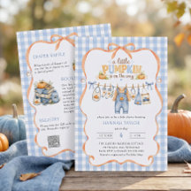 Clothesline Little Pumpkin Fall Baby Shower