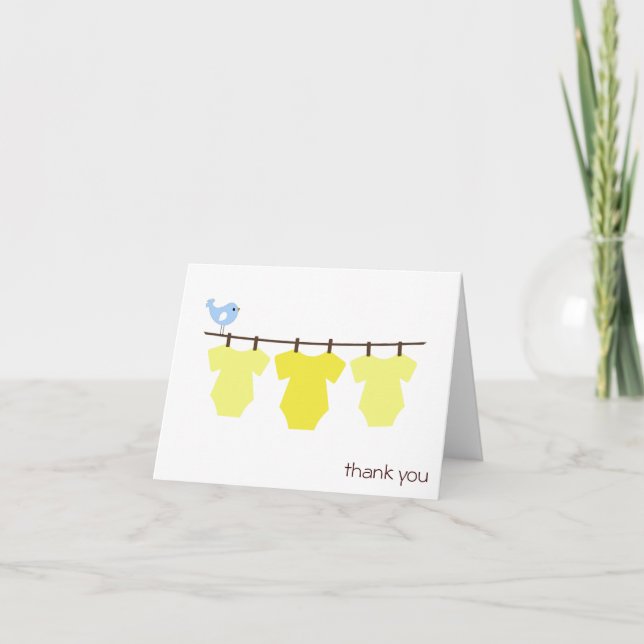 Clothesline Thank You Cards (Front)