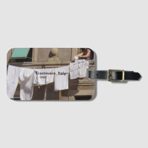 clothesline Trastevere, Italy Luggage Tag