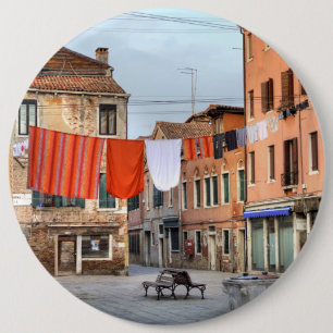 Clotheslines At Campo Ruga 6 Cm Round Badge