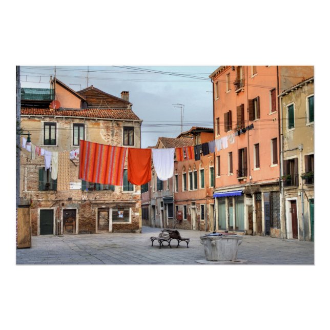 Clotheslines At Campo Ruga Poster (Front)