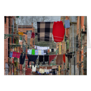 Clotheslines In Venice Italy