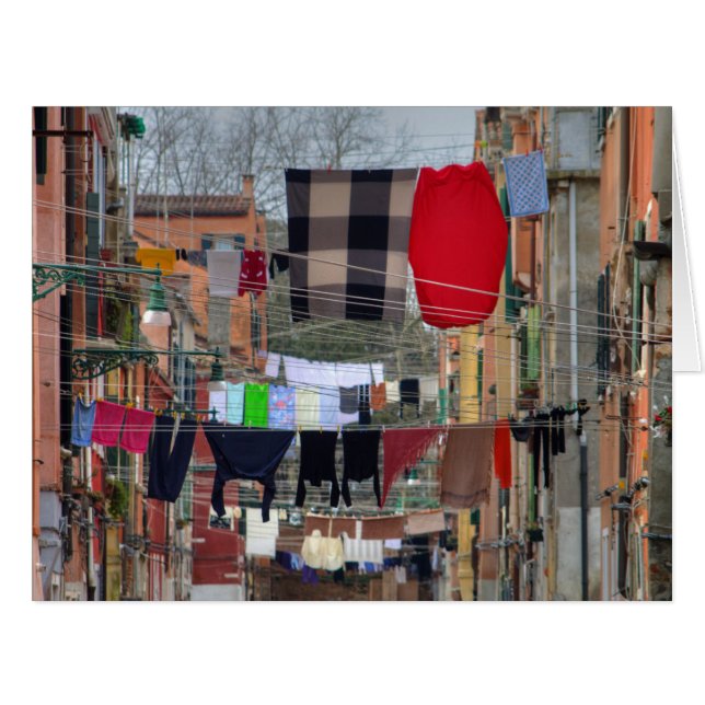 Clotheslines In Venice Italy (Front Horizontal)