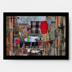 Clotheslines In Venice Italy Envelope