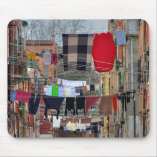 Clotheslines In Venice Italy Mouse Pad