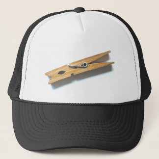 clothespin trucker hat