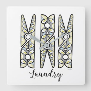 Clothespin Wall Clock