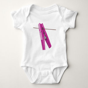 Clothespin washing line peg baby bodysuit