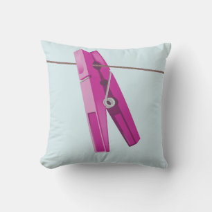 Clothespin washing line peg cushion
