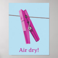 Clothespin washing line peg