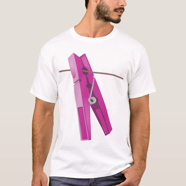 Clothespin washing line peg T-Shirt (Front)