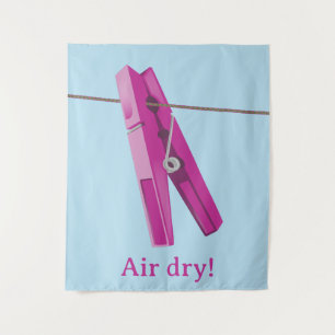 Clothespin washing line peg tapestry