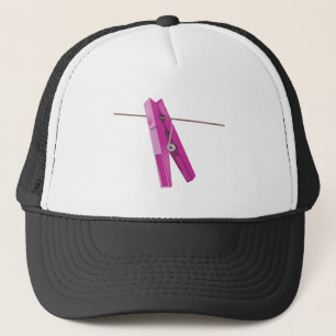 Clothespin washing line peg trucker hat