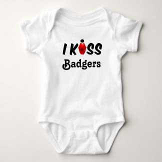 Clothing Baby I Kiss Badgers Baby Bodysuit