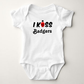 Clothing Baby I Kiss Badgers Bodysuit