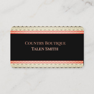Clothing, Boutique, Design, Lace,Business Cards