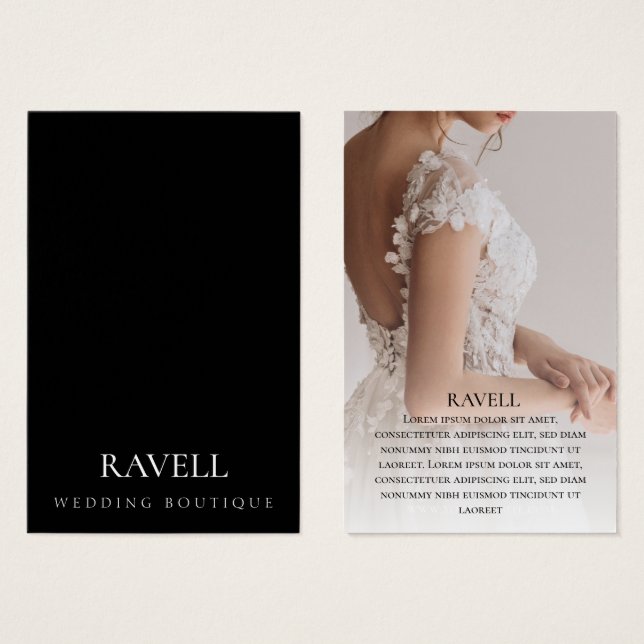 Clothing brand with photo Business Card (Front & Back)