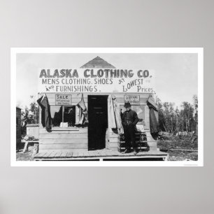 Clothing in Anchorage, Alaska 1915 Poster