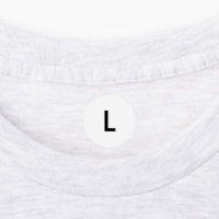 Clothing L Large Size Round Adhesive Labels for Cl