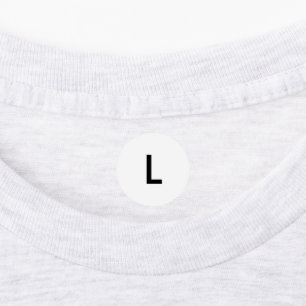 Clothing L Large Size Round Adhesive Labels for Cl