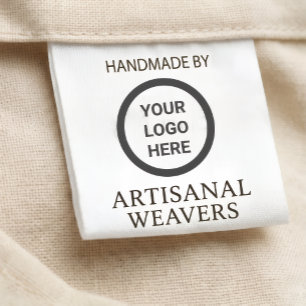 Clothing Label Handmade By Fold Over Fabric Tag Grosgrain Ribbon