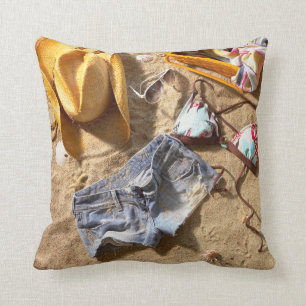 Clothing Left Behind On Beach Cushion