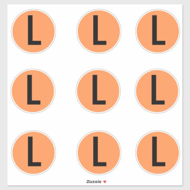 Clothing Size Stickers Labels (Sheet)