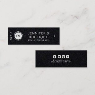 Clothing Tags Small Business Black White