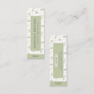 Clothing Tags Small Business Botanical Price Tag