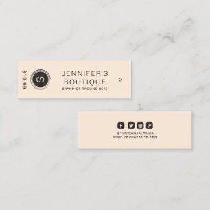 Clothing Tags Small Business Brown Price Tags