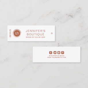 Clothing Tags Small Business Brown Price Tags