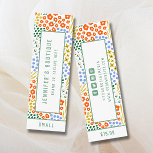Clothing Tags Small Business Floral Price Tag