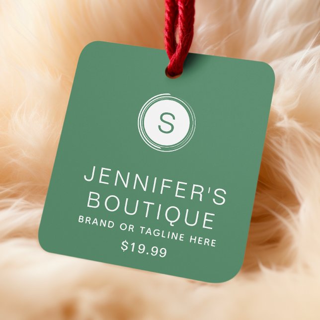 Clothing Tags Small Business Green White (Creator Uploaded)