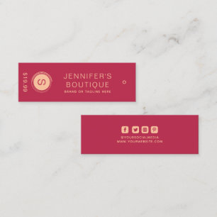 Clothing Tags Small Business Magenta
