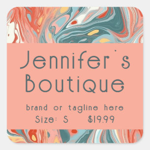 Clothing Tags Small Business Modern Abstract