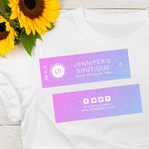 Clothing Tags Small Business Pink Blue White