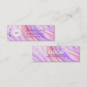Clothing Tags Small Business Purple Glitter Price