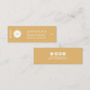 Clothing Tags Small Business Soft Brown Price Tags