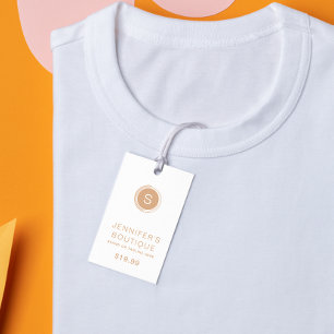 Clothing Tags Small Business Tan White