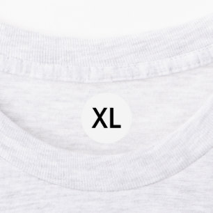 Clothing XL Large Size Labels for Clothes Apparel