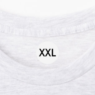 Clothing XXL Large Size Labels for Clothes Apparel
