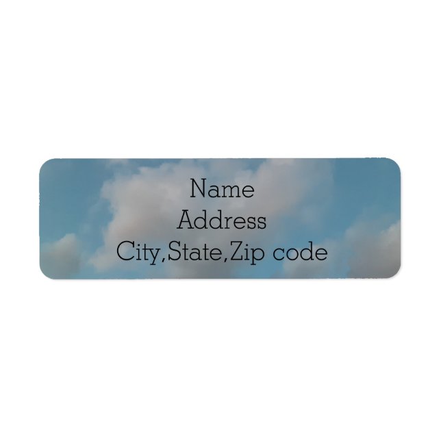 Cloud#21 Return Address Label (Front)