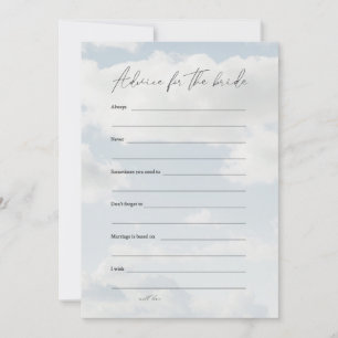 Cloud 9 Advice for the Bride Advice Cards